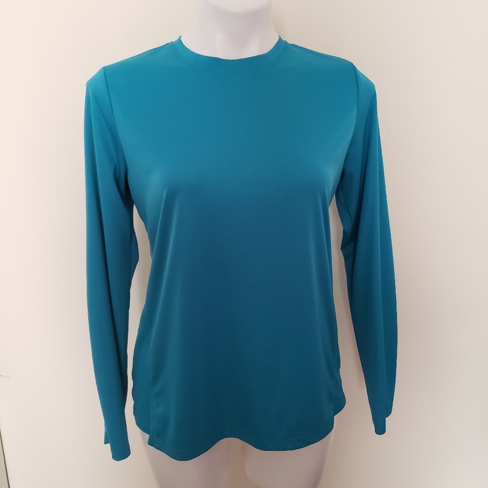 Champion Women's Long Sleeve Blue Top Size Large